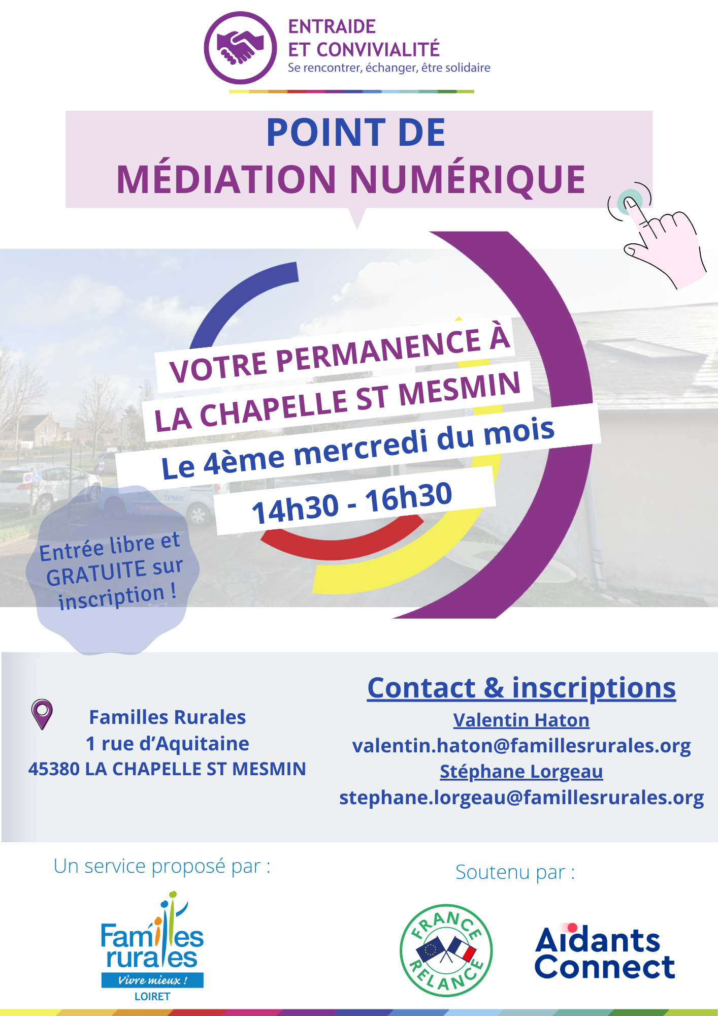 PMN La Chapelle-saint-Mesmin dates 2024 atelier numérique