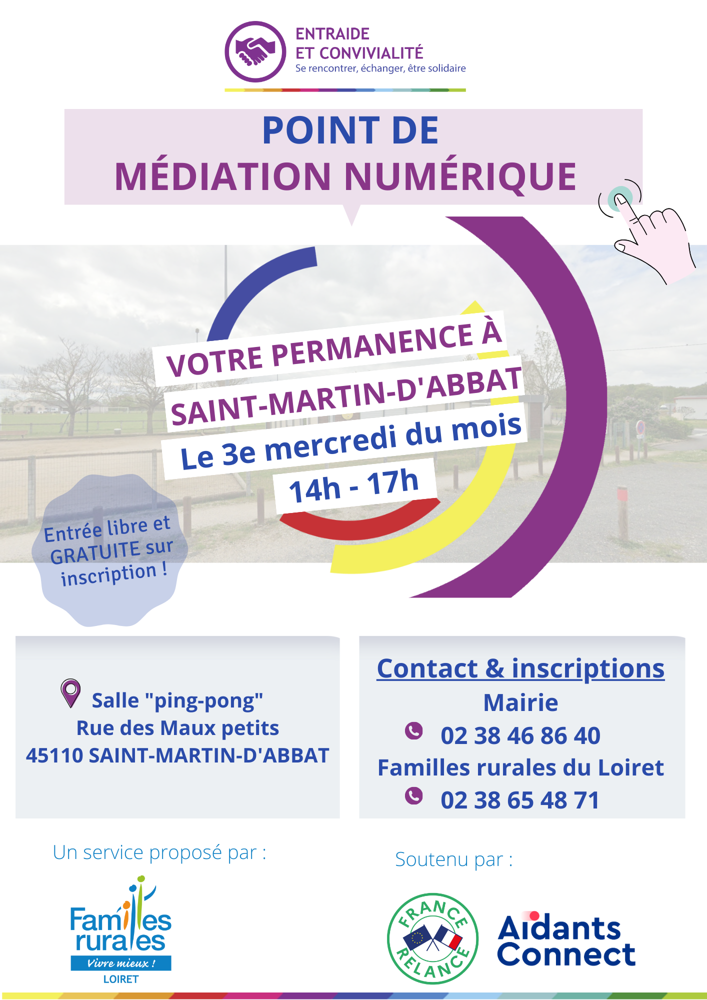 PMN Saint Martin d'Abbat dates 2024 atelier numérique